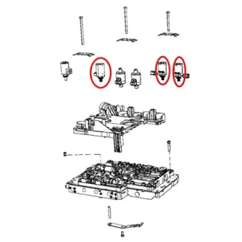 Jeep Grand Cherokee WJ WG EU Model Solenoid Valve Control Valve NAG1 DGJ W5A580 Automatic Transmission 02-04