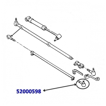 Jeep Wrangler YJ Premium Steering Tie Rod End left to Pitman Arm LHD 87-90