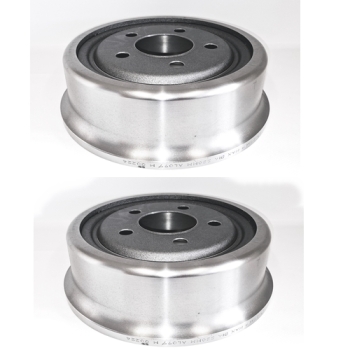 Preview: Jeep Cherokee XJ set of brake drums with brake pads 9" rear brake Raybestos 90-01