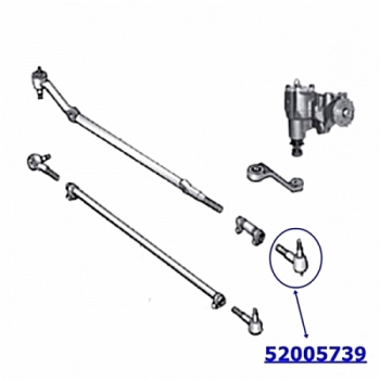Jeep Wrangler TJ Premium Drag Link Tie Rod End left upper at Pitman Arm LHD 96-06