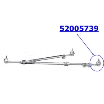 Jeep Wrangler YJ Spurstangenkopf links unten am Achsschenkel LHD 91-95