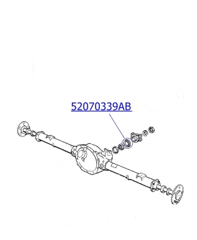 Jeep Commander XH XK Simmerring Kardan Eingang Chrysler 8,25" Hinterachse 06-09