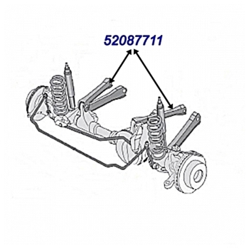 Jeep Cherokee XJ Premium Längslenker Querlenker Traggelenk vorne oben 97-01