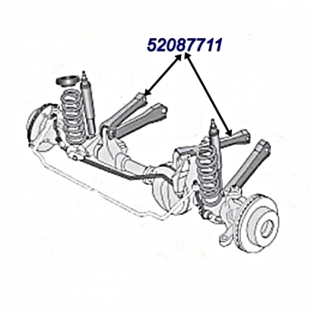 Jeep Grand Cherokee ZJ ZG one Premium front upper Control Arm incl. Bushing 93-98