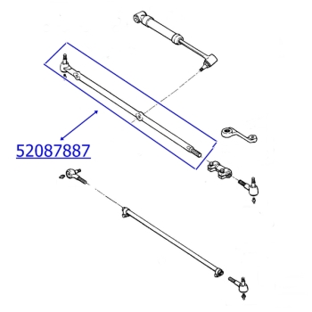 Jeep Wrangler TJ Tie Rod Steering Drag Link Right 96-06