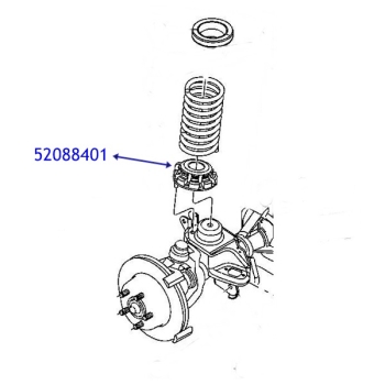 Jeep Grand Cherokee WJ WG Federnteller Gummipuffer vorne unten 99-04