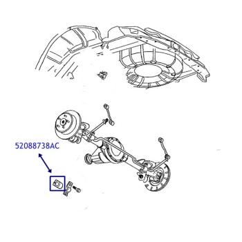 Jeep Grand Cherokee WJ WG Stabilisator Gummi Stabigummi hinten 99-04