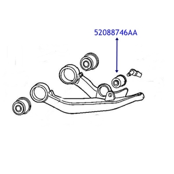 Preview: Jeep Cherokee Liberty KJ one Premium Control Arm Bushing for the front lower Control Arm at Shock 02-07
