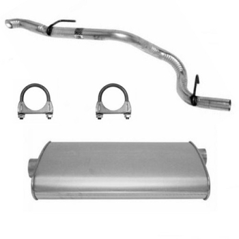 Jeep Cherokee XJ 2,5 & 4,0 ltr. Auspufftopf Endschalldämpfer mit Endrohr Ø 2,25" 96-99