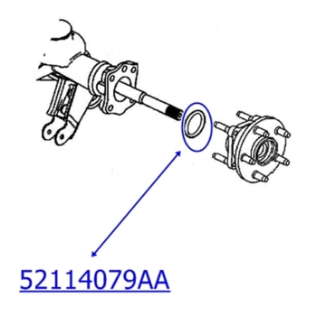 Jeep Grand Cherokee WH WK Commander XK XH O Ring Radnabe an Achse Chrysler 200mm  Dana 44 und 8,25" VA und HA  05-10