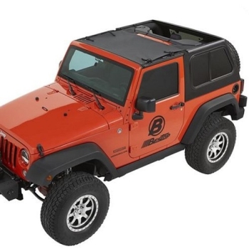 Jeep Wrangler JK Sun Bikini Top Targa Style Black Diamond Bestop 07-17