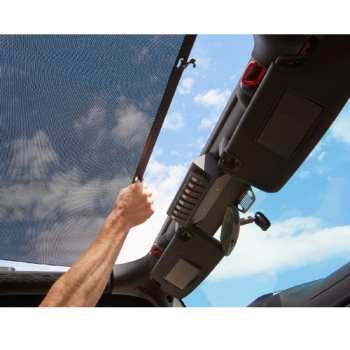 Jeep Wrangler JK extendable sunshade roller blind bikini top for soft top mesh Bestop 07-18