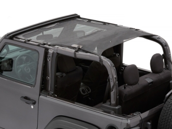 Jeep Wrangler JL 2-door Sun Bikini Top Sunshade Safari Style Mesh Bestop 18-