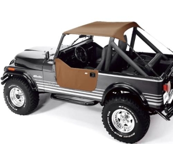Jeep Wrangler YJ Bikini Top Traditional Style TAN Denim Bestop 87-91