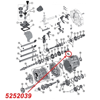 Preview: Jeep Wrangler YJ Reverse Pin AX15 manual Transmission 88-95