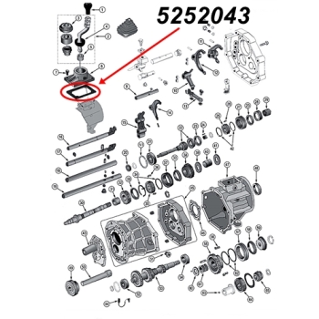 Jeep Wrangler YJ Dichtung Schaltgehäuse AX15 Schaltgetriebe 88-95