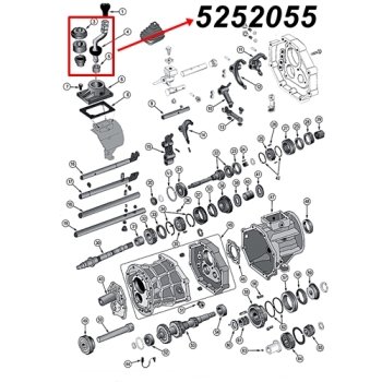 Jeep Wrangler YJ Gearshift Lever AX15 manual Transmission 88-95