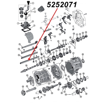 Jeep Wrangler TJ 5th Gear Shift Shaft AX15 manual Transmission 96-99