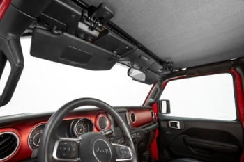 Jeep Wrangler JL 2-door Header Bikini Top Safari Style Black Diamond Bestop 18-