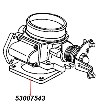 Jeep Grand Cherokee ZJ ZG 4,0 ltr. Throttle Body Gasket 93-98