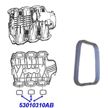 Jeep Cherokee Liberty KJ 3,7 ltr. Ansaugkrümmerdichtung Dichtung Ansaugkrümmer 02-12