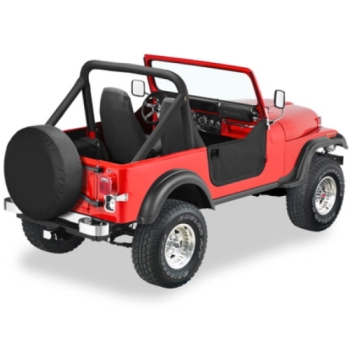 Jeep Wrangler YJ Half Doors Black Denim Bestop 87-95