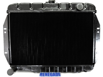 Jeep CJ Radiator 3 rows without Fan Clutch Tempatrol 6 & 8 Cyl. CJ year 74-80