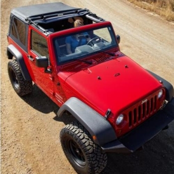 Jeep Wrangler JK 2türer Supertop NX Klappverdeck getönte Scheiben Bestop Black Diamond 07-18