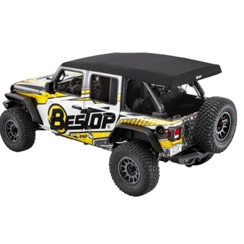 Preview: Jeep Wrangler JL 4türer Supertop Ultra Squareback Verdeck Softtop Black Twill Bestop 18-