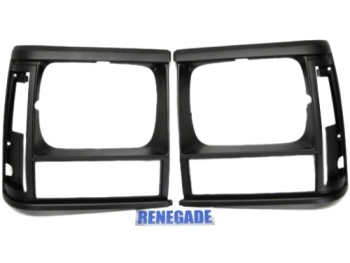 Jeep Cherokee XJ Headlamp Bezel Set Flat Black 91-96