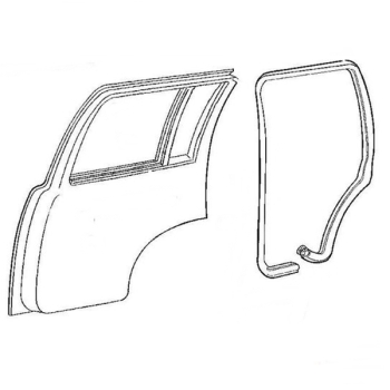 Jeep Grand Cherokee ZJ ZG one Door Weatherstrip Left or Right rear door 93-98