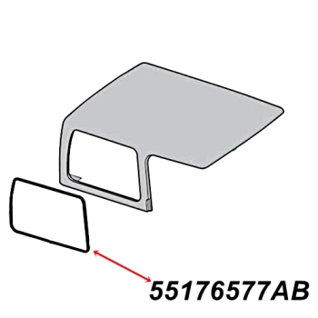 Jeep Wrangler TJ Dichtung Seitenscheibe seitliche Scheibe hinten Hardtop 96-06