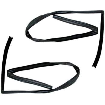 Jeep Wrangler TJ set of 2 window guide seal glass guide rubber door left & right solid steel door 96-06