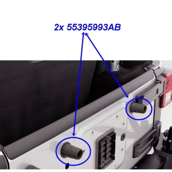 Jeep Wrangler JK ein Reserveradanschlag Anschlag Ersatzrad 07-16