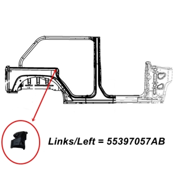 Jeep Wrangler JK 4türer Dichtung C-Säule Hardtop Seitenteil links 07-18