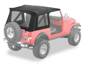 Jeep CJ7 Wrangler YJ Ersatzverdeck Ersatzplane Verdeckhülle Supertop schwarz Denim Bestop 76-95
