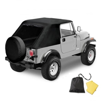 Jeep CJ Emergency Top Notfall Softtop Cover Pavement Ends 80-86