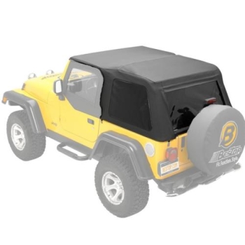 Jeep Wrangler TJ Trektop NX convertible top tinted windows black Diamond Bestop 96-06