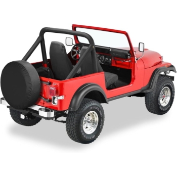 Preview: Jeep CJ Wheel Cover Spare Wheel Cover Spare Wheel Cover Black Diamond 28'' x 8'' Bestop 76-86