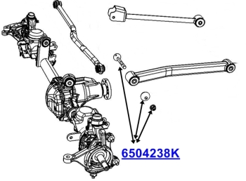 Jeep Grand Cherokee ZJ ZG Front lower control arm bolt kit Includes cam bolt cam washer and nut 93-98