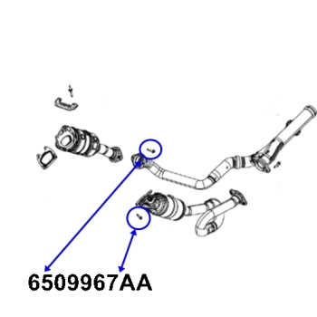 Preview: Jeep Wrangler JL 3,6 ltr. Petrol engine Hexagon Flange Head Bolt Exhaust Pipe to Manifold 18-26