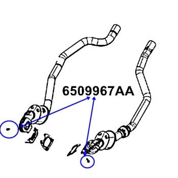 Preview: Jeep Grand Cherokee WL 3,6 ltr. Petrol engine Hexagon Flange Head Bolt Exhaust Pipe to Manifold 21-26