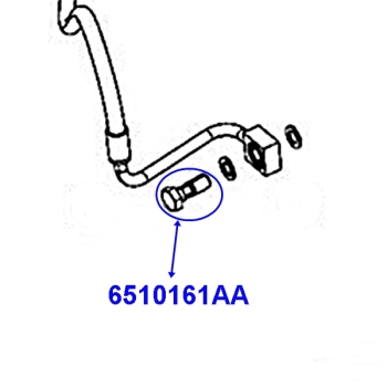 Jeep Grand Cherokee WH2 WK2 one Brake Hose Bolt at Brake Caliper 11-16