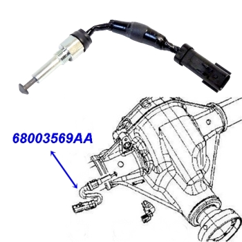 Jeep Wrangler JK Rubicon Locker Sensor Schalter Dana 44 Hinter- oder Vorderachse 4.11 07-18