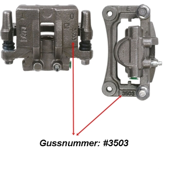 Jeep Compass Patriot MK Bremssattel hinten rechts BR1 & BRG Bremse überholt Cardone 07-17