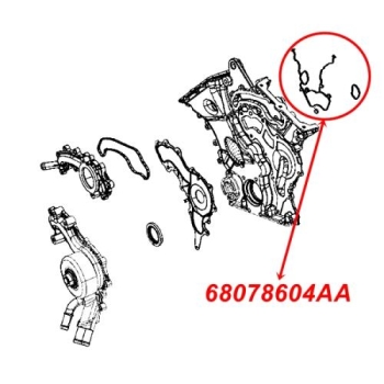 Preview: Jeep Gladiator JT 3.6 ltr. timing cover gasket year 19-