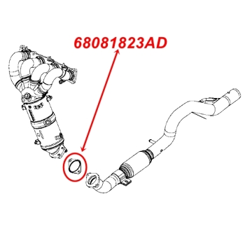 Jeep Renegade BU 1,4 & 2,4 ltr. Dichtung Flanschdichtung Krümmer Hosenrohr 15-18