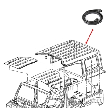 Jeep Wrangler JK obere Dichtung Heckscheibe Hardtop Modell 11-18