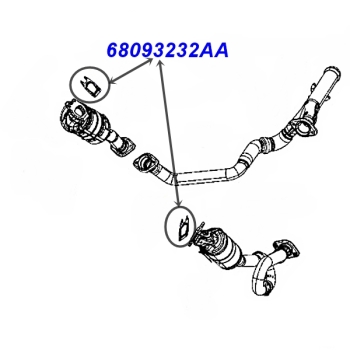 Jeep Wrangler JL 3,6 ltr. Gasoline Engine Exhaust Manifold Gasket year 18-