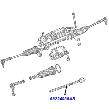Jeep Cherokee KL one inner Premium Steering Rod End Off Road Package year 14-18